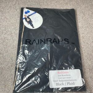 RainRaps Black Plaid Wrap